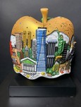 Charles Fazzino Art Charles Fazzino Art Pop Goes the Gold Apple (SN) Sculpture